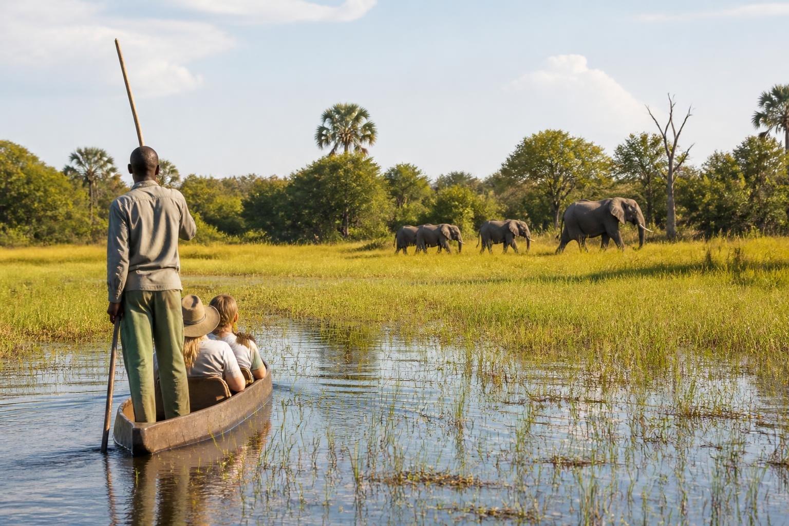 Delta de l’Okavango : que voir, où dormir, combien de jours ? — illustration du guide voyage Botswana